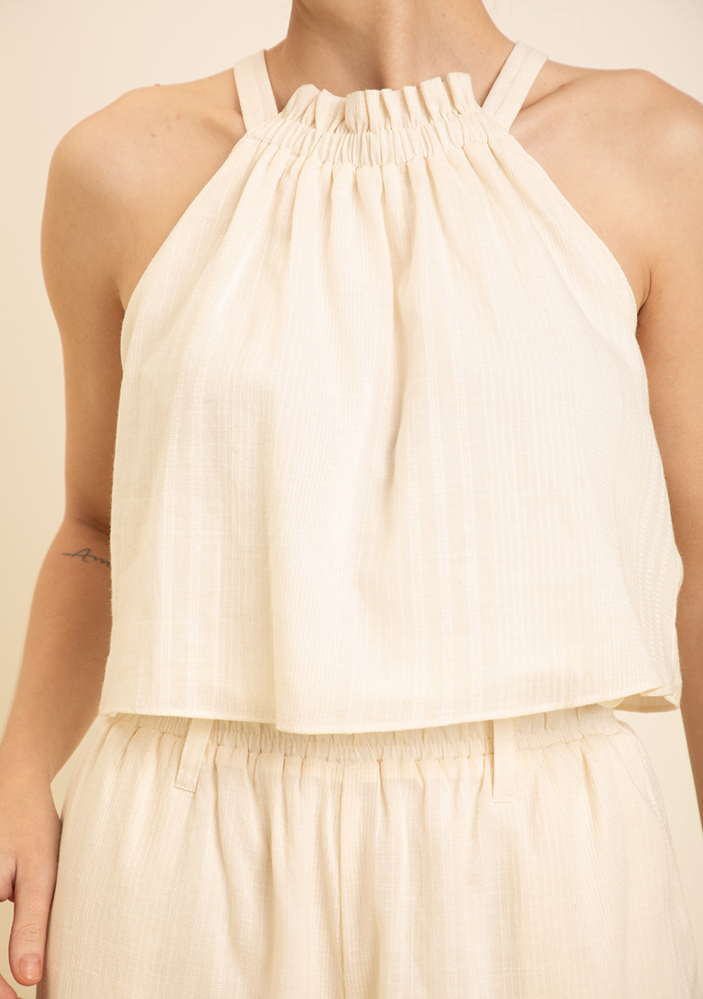 Top Escote Redondo Con tirantes