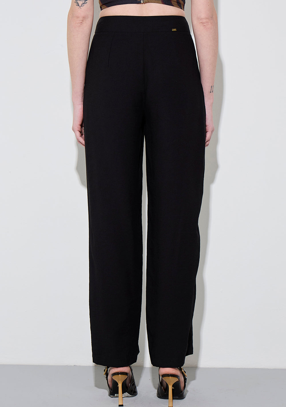 Pantalón Recto Tiro Alto