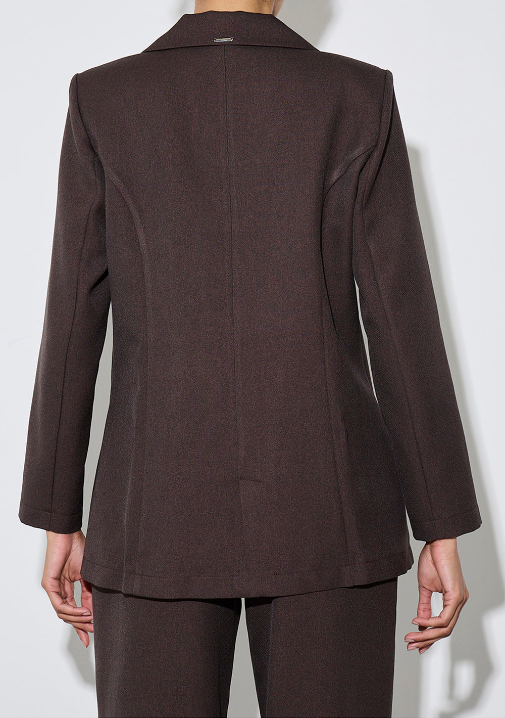 Blazer Ajustado Mangas Largas