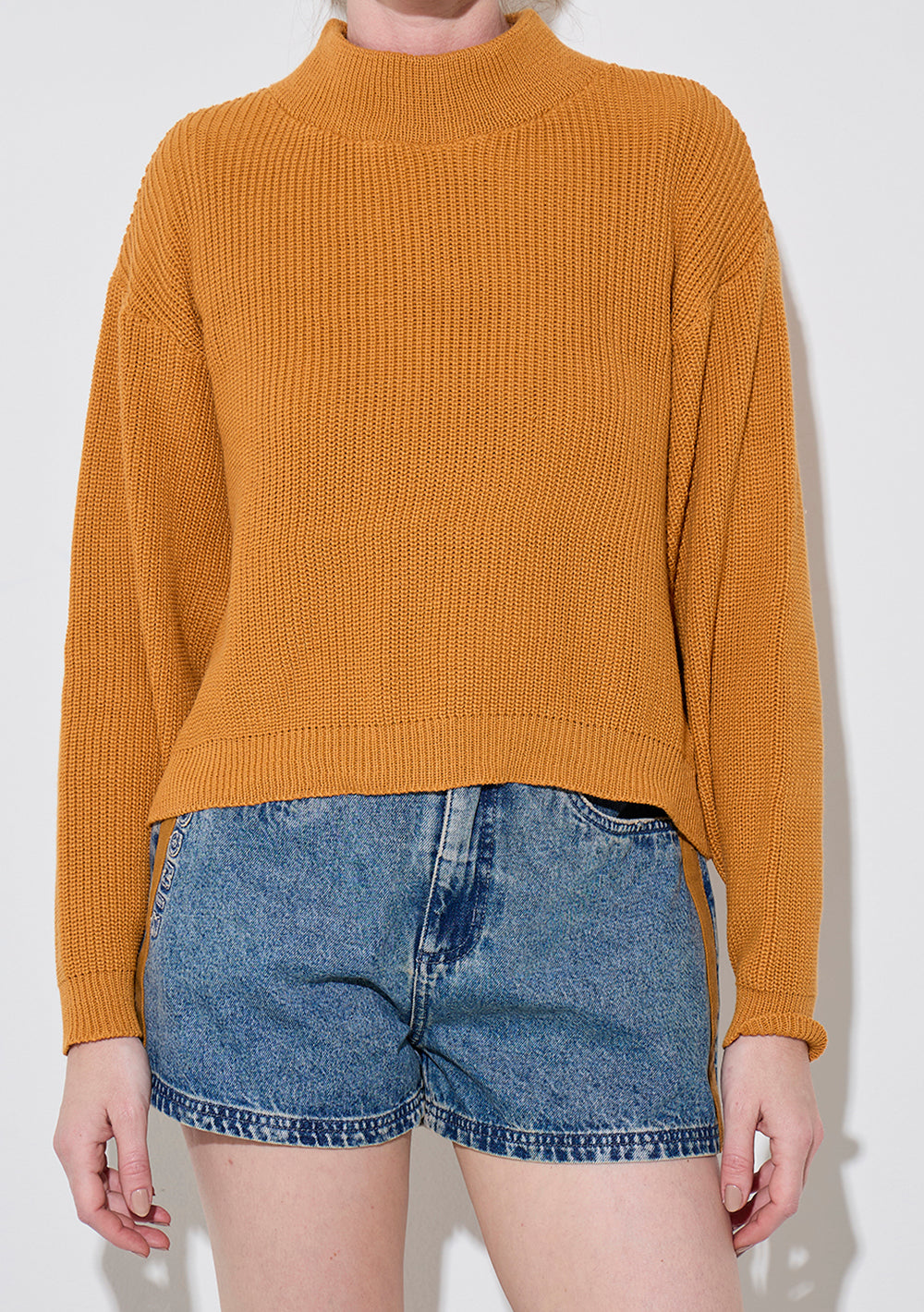 Blusa Suelta Escote Redondo Mangas Largas