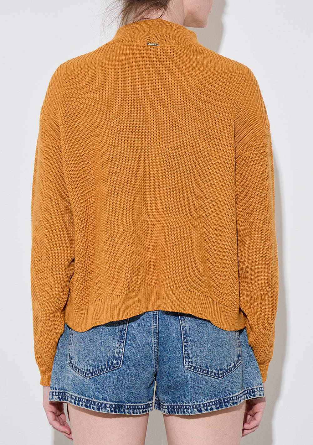 Blusa Suelta Escote Redondo Mangas Largas