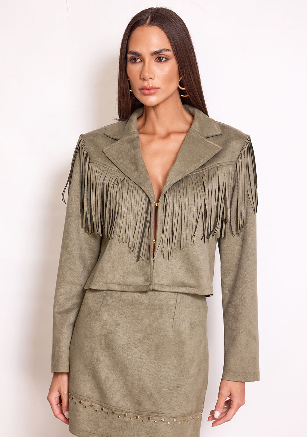 Chaqueta Suelta Mangas Largas