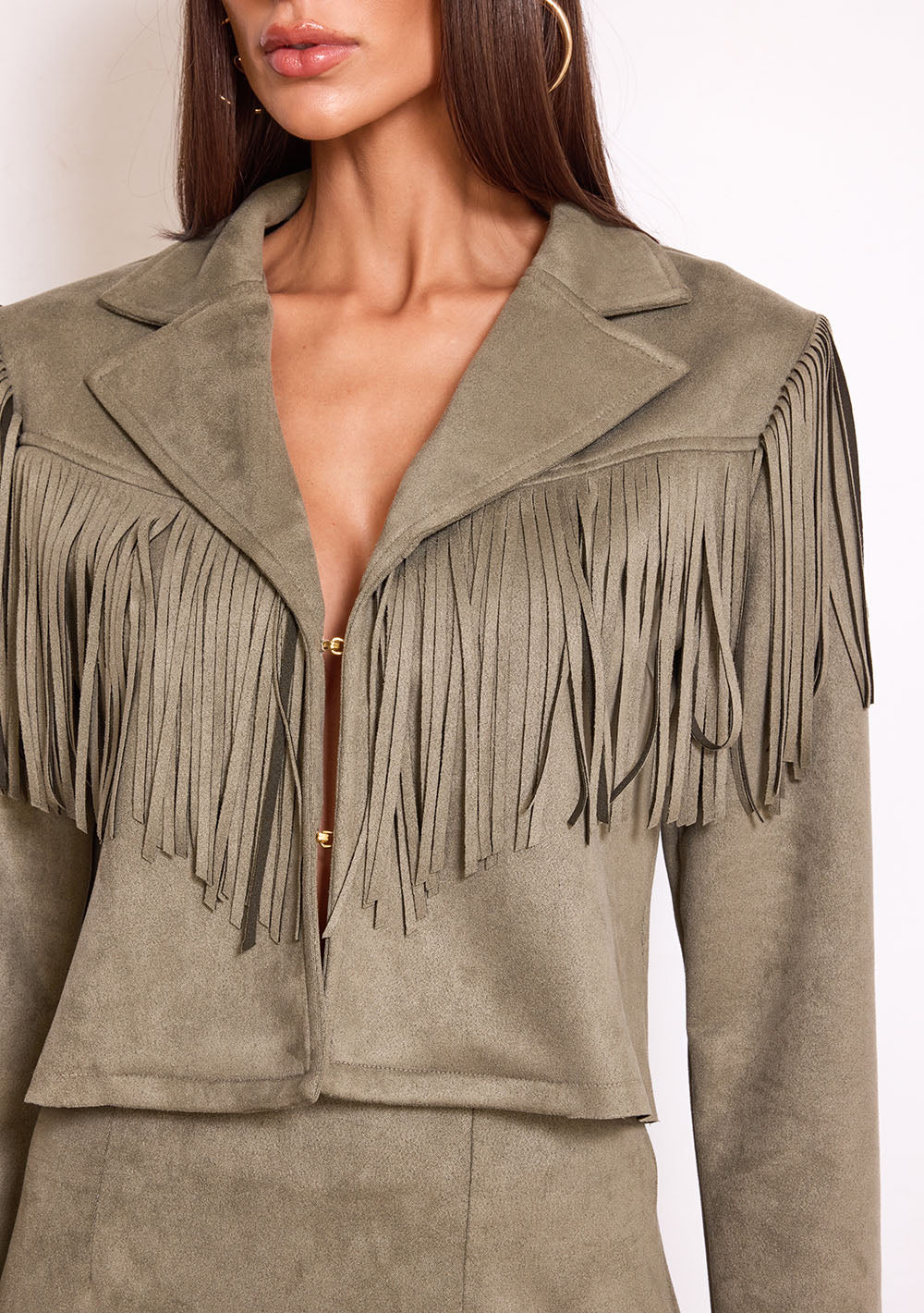 Chaqueta Suelta Mangas Largas