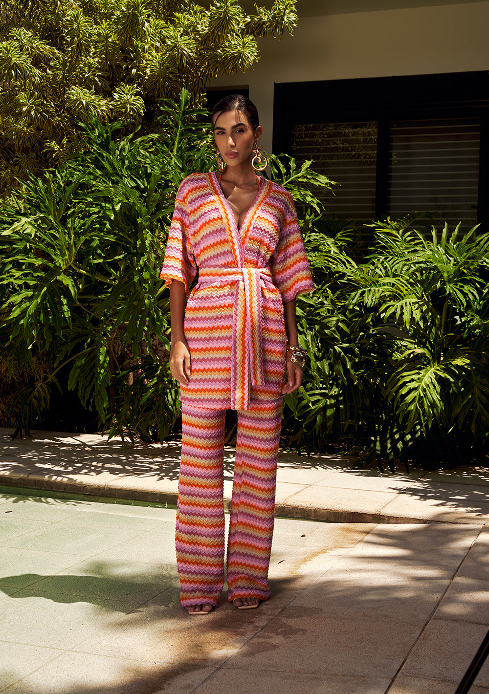 Kimono Suelto Mangas Cortas