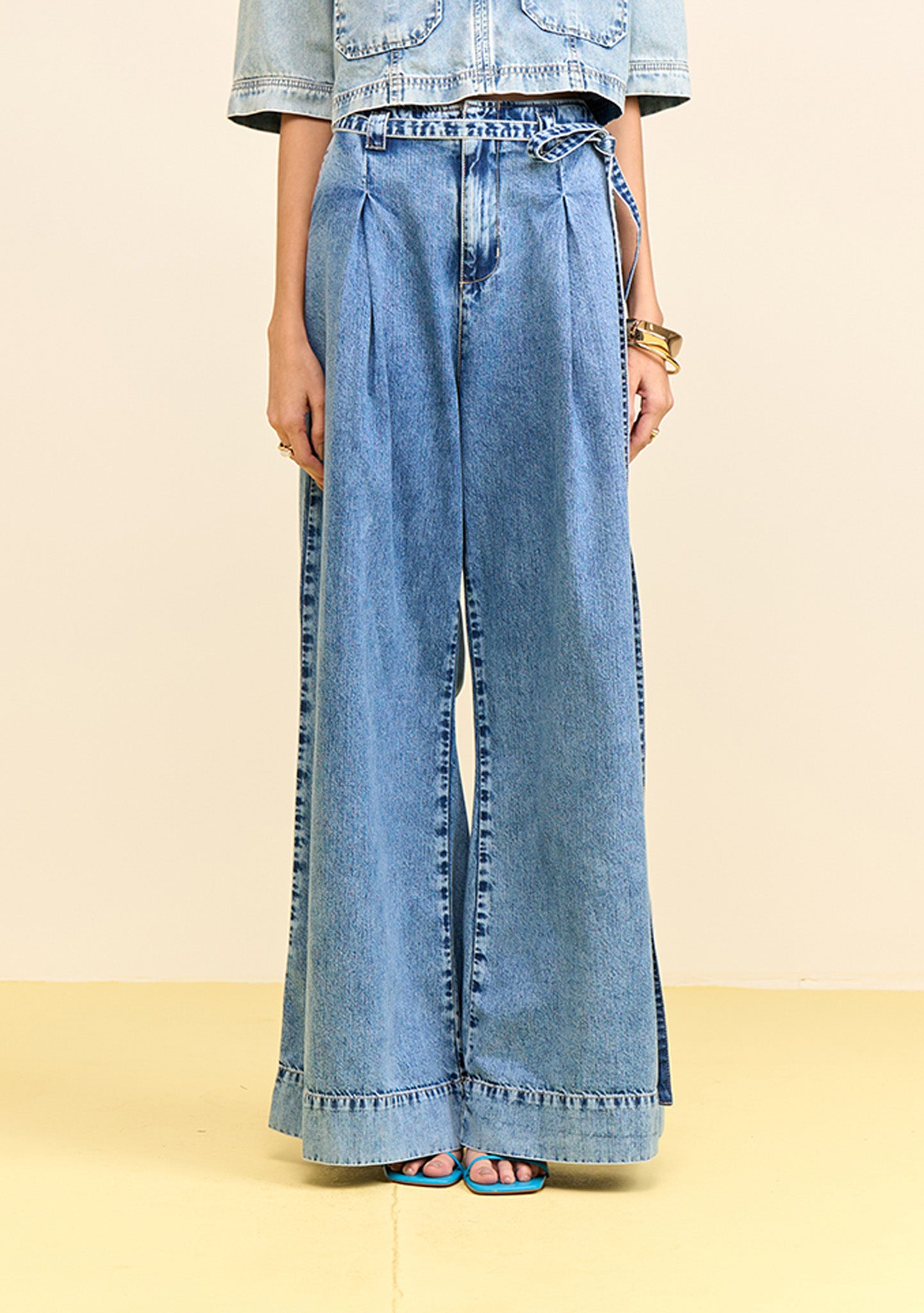 Pantalón Pantalona Tiro Alto