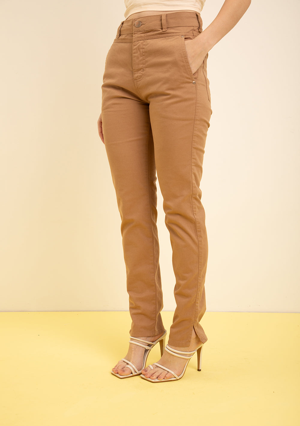 Jeans Skinny Tiro Alto