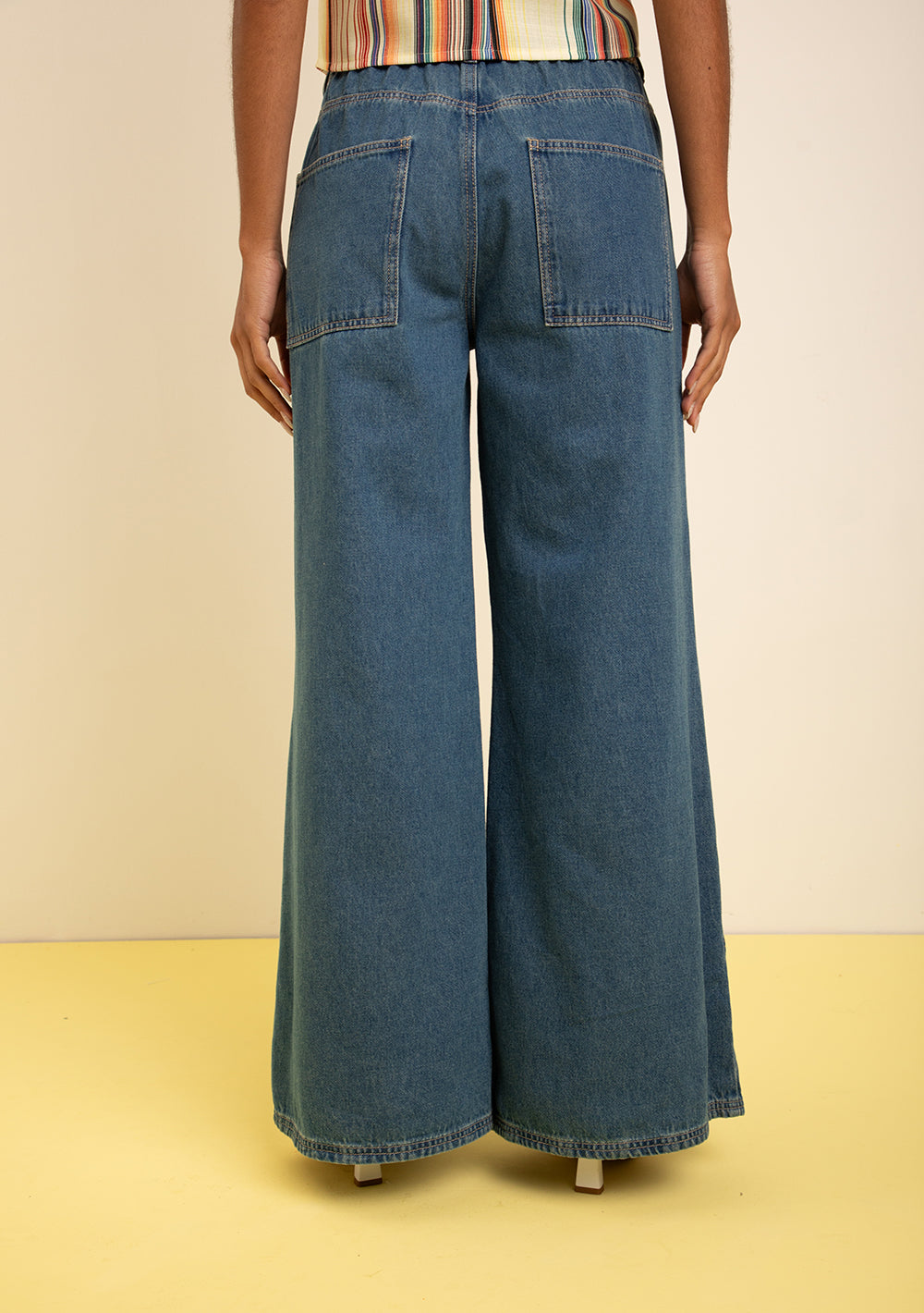 Jeans Palazzo Tiro Medio