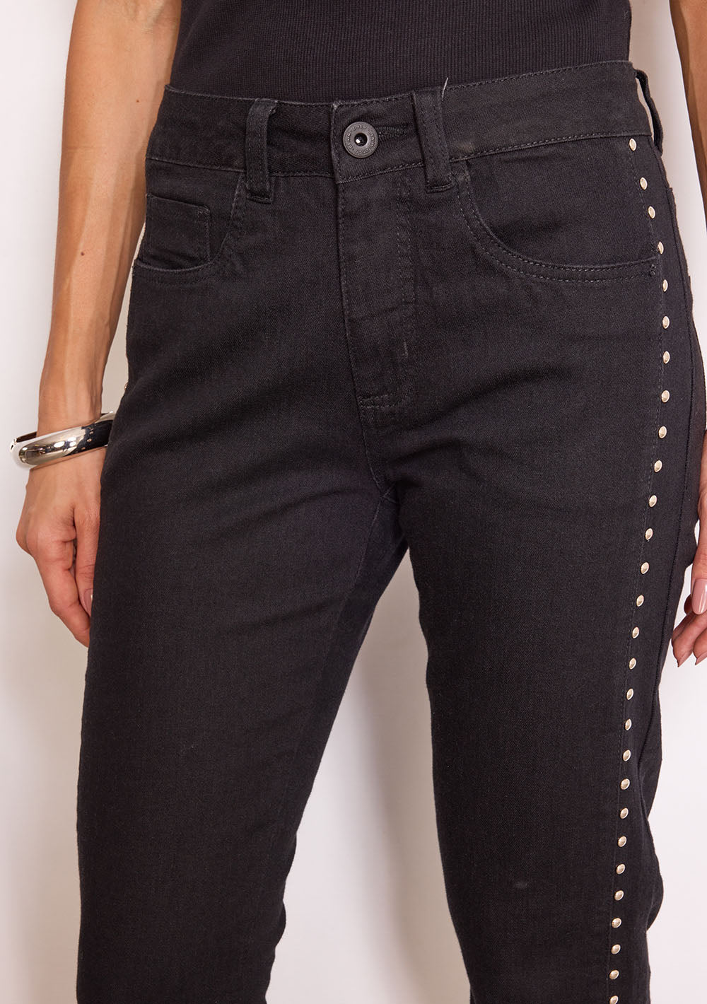 Jeans Skinny Tiro Medio