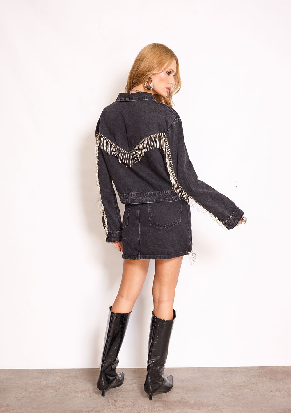 Chaqueta Suelta Mangas Largas