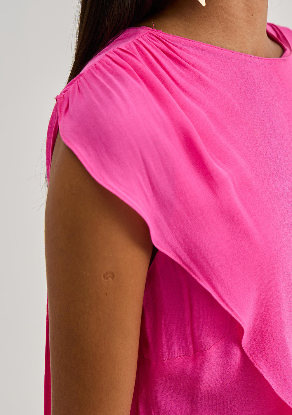 Vestido Ajustado Escote Redondo Sin Mangas Midi