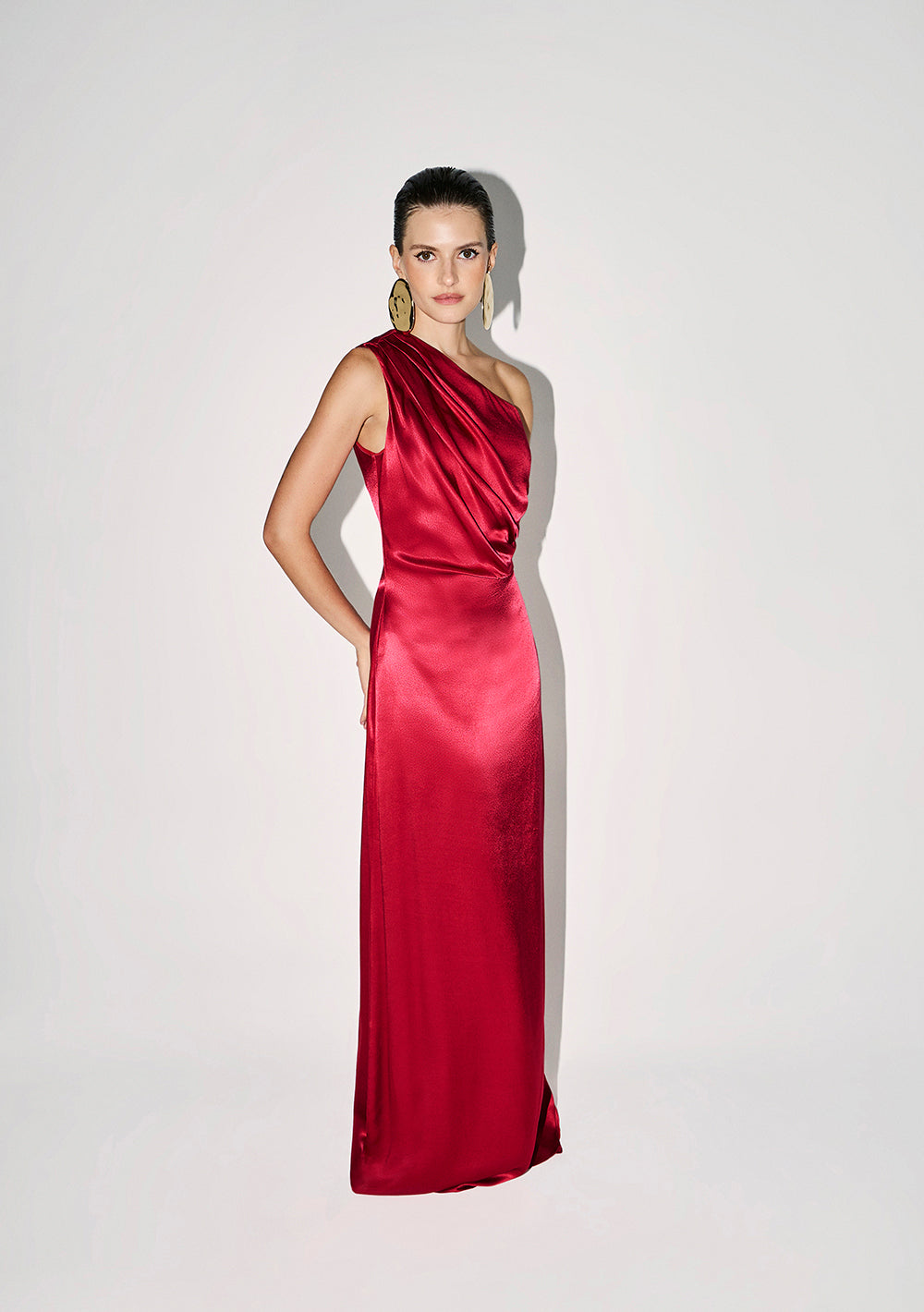 Vestido Suelto De Un Hombro