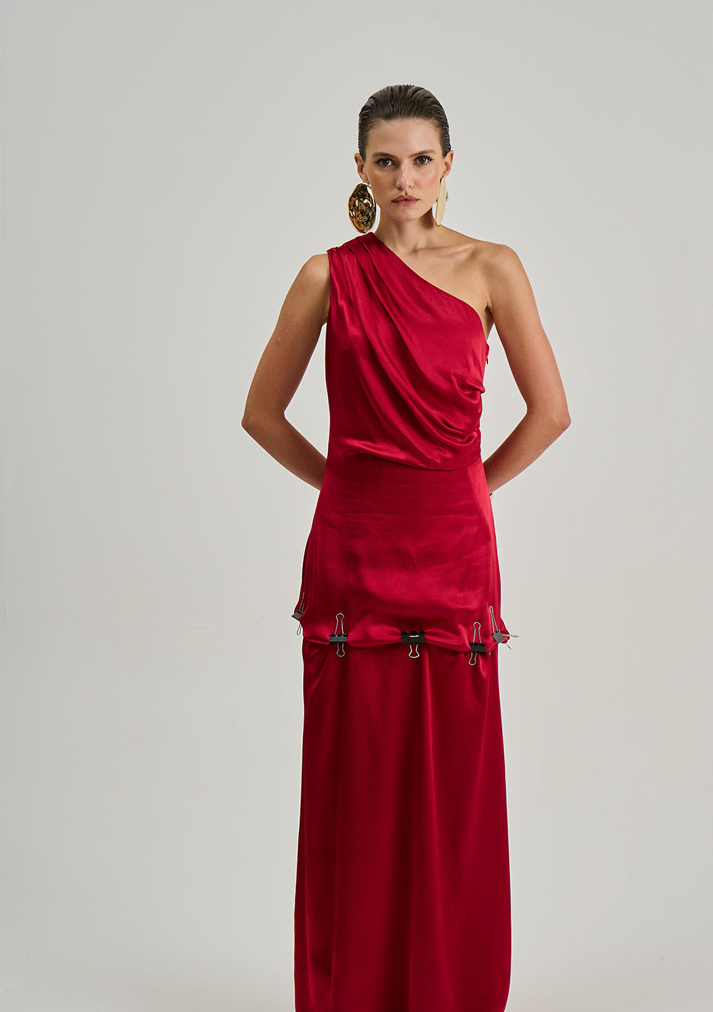 Vestido Suelto De Un Hombro