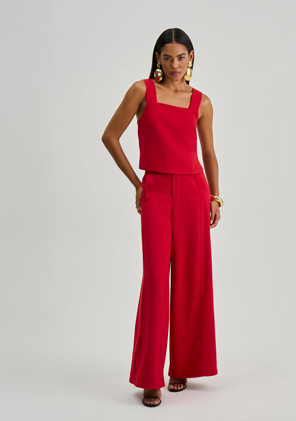 Camisilla Suelta Escote Cuadrado Cropped