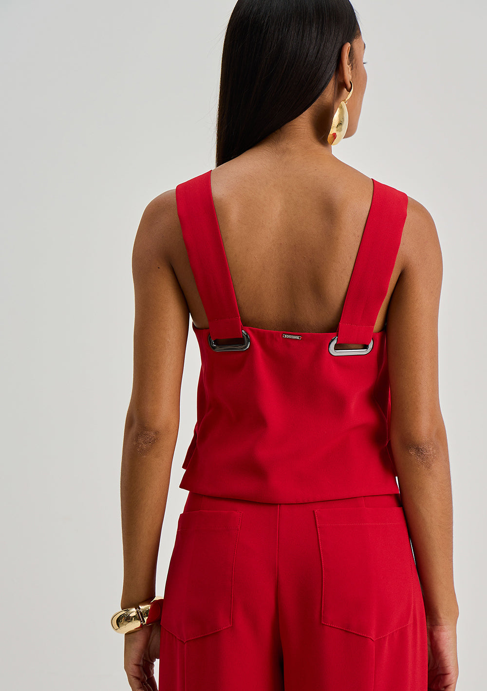 Camisilla Suelta Escote Cuadrado Cropped