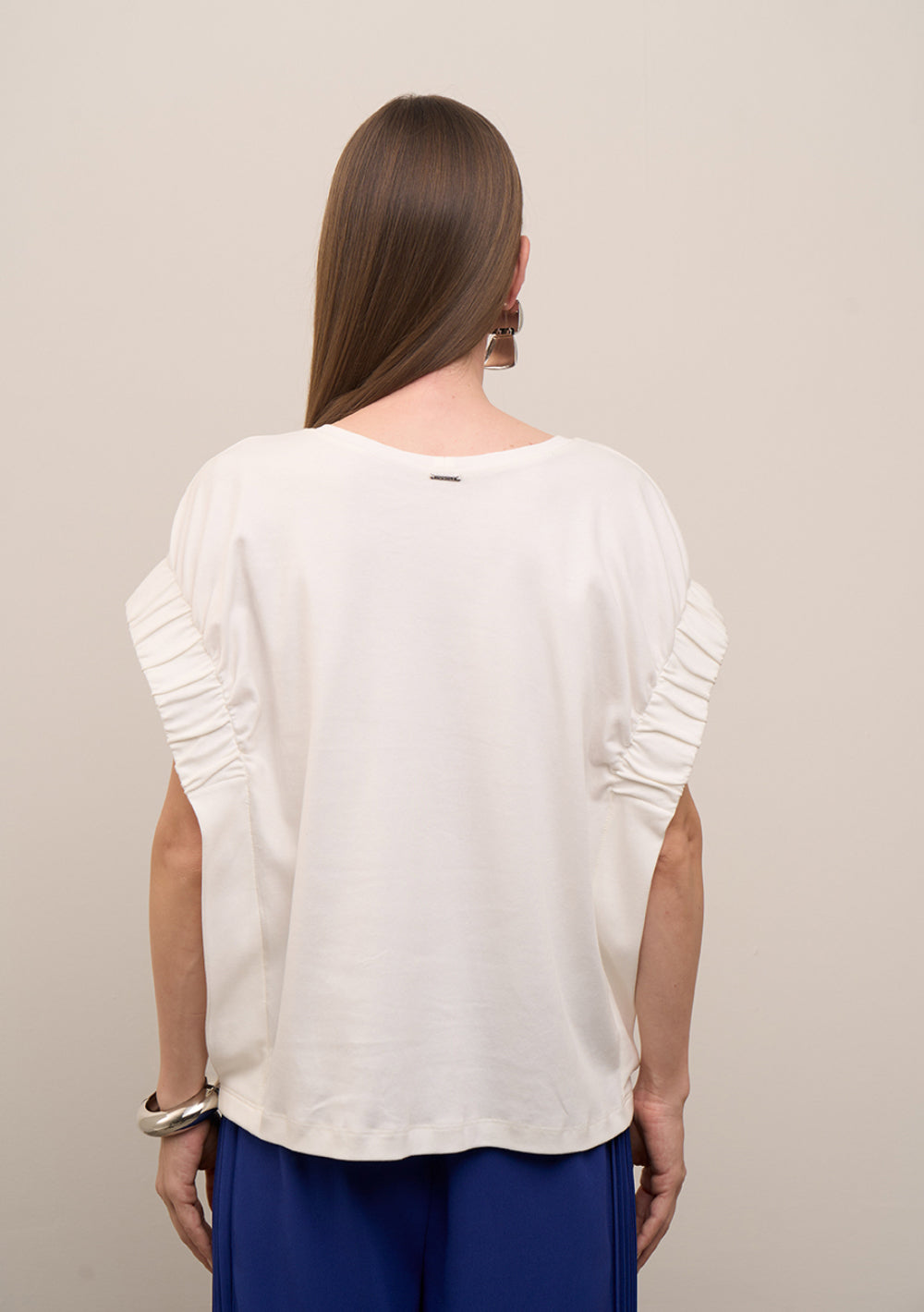 T-Shirt Suelta Escote Redondo Mangas Cortas