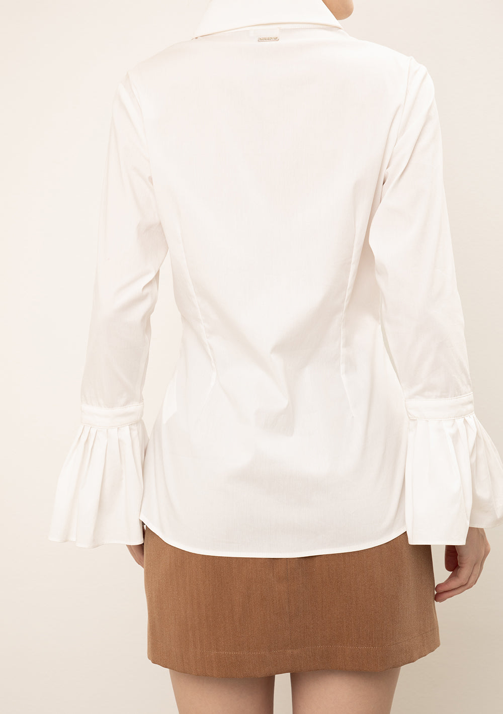 Camisa Ajustada Cuello Tradicional Mangas Largas