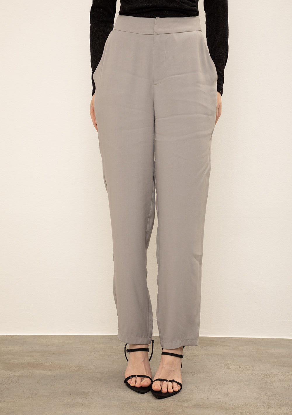 Pantalón Recto Tiro Alto