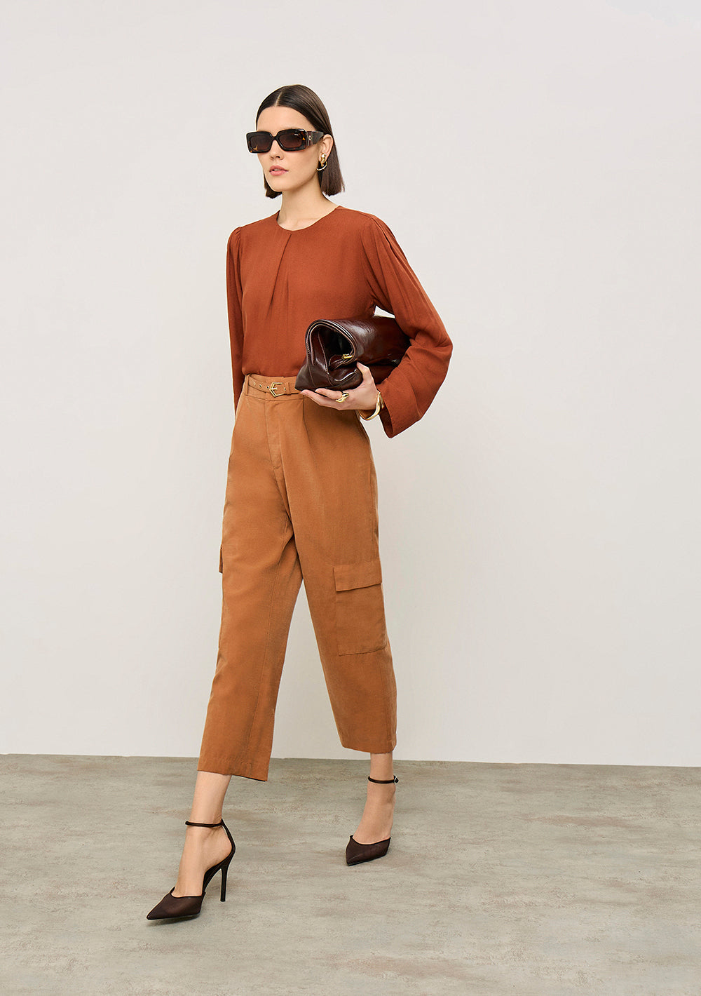 Pantalón Cargo Tiro Alto