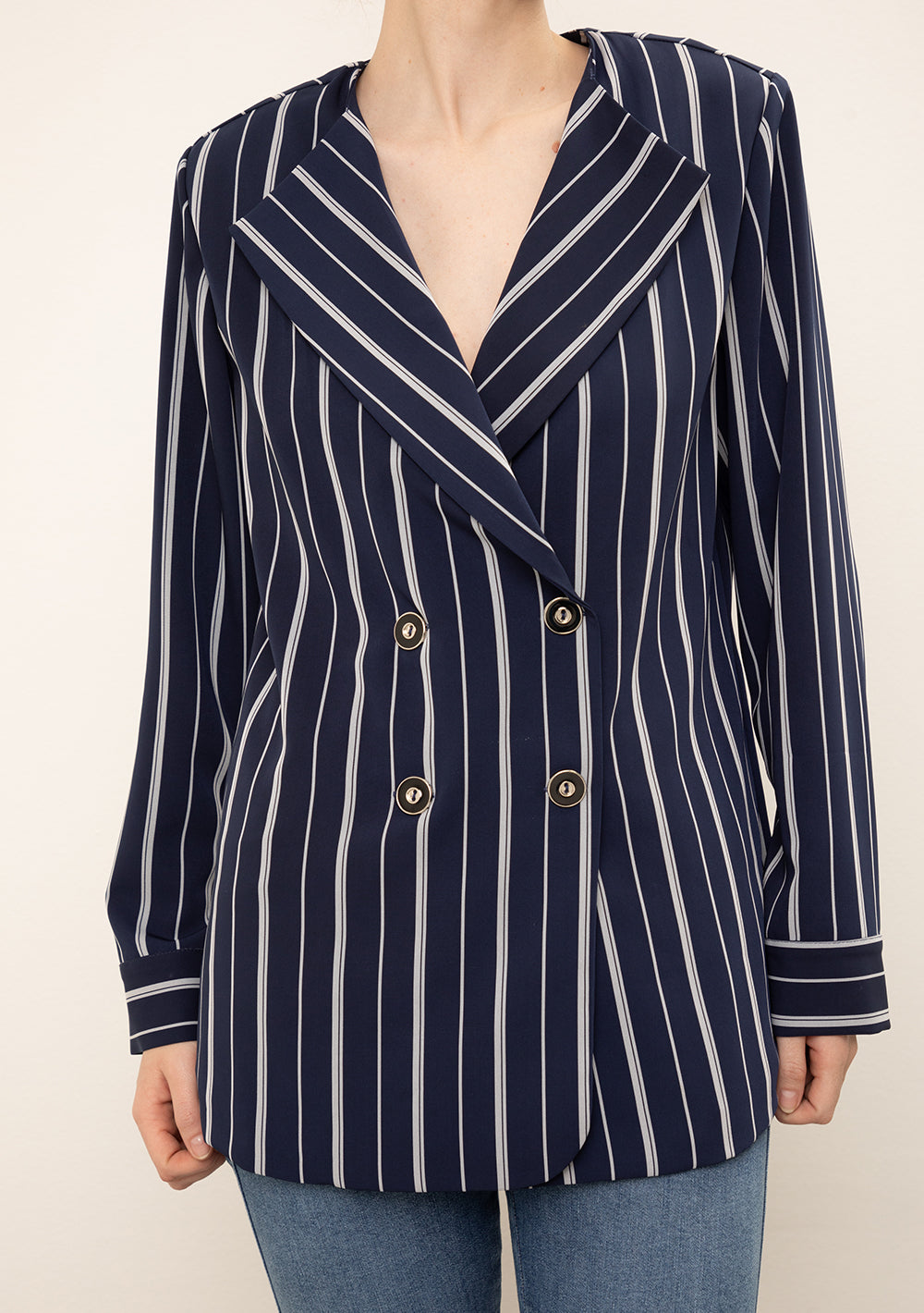 Blazer Suelto Mangas Largas
