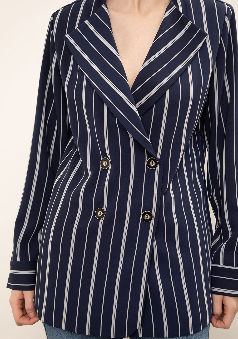 Blazer Suelto Mangas Largas