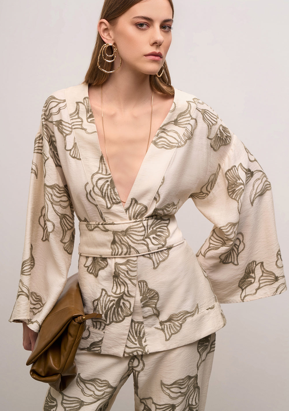 Kimono Suelto Mangas Largas