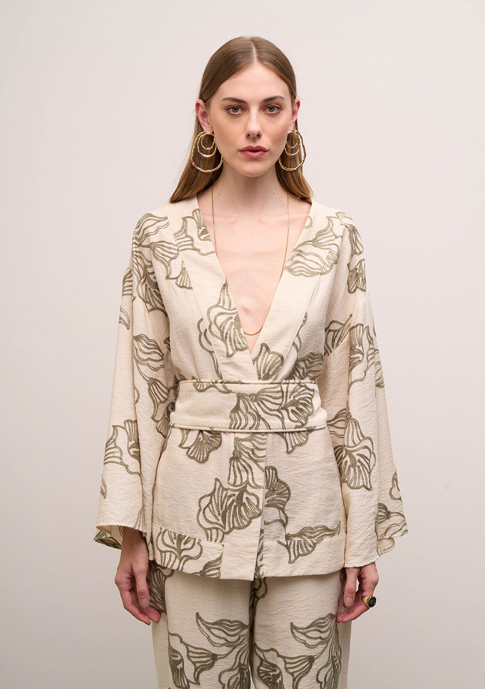 Kimono Suelto Mangas Largas