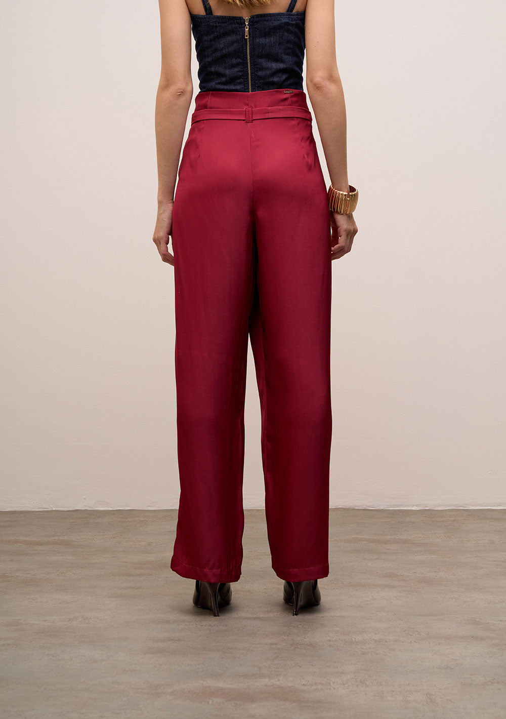 Pantalón Wide Leg Tiro Alto