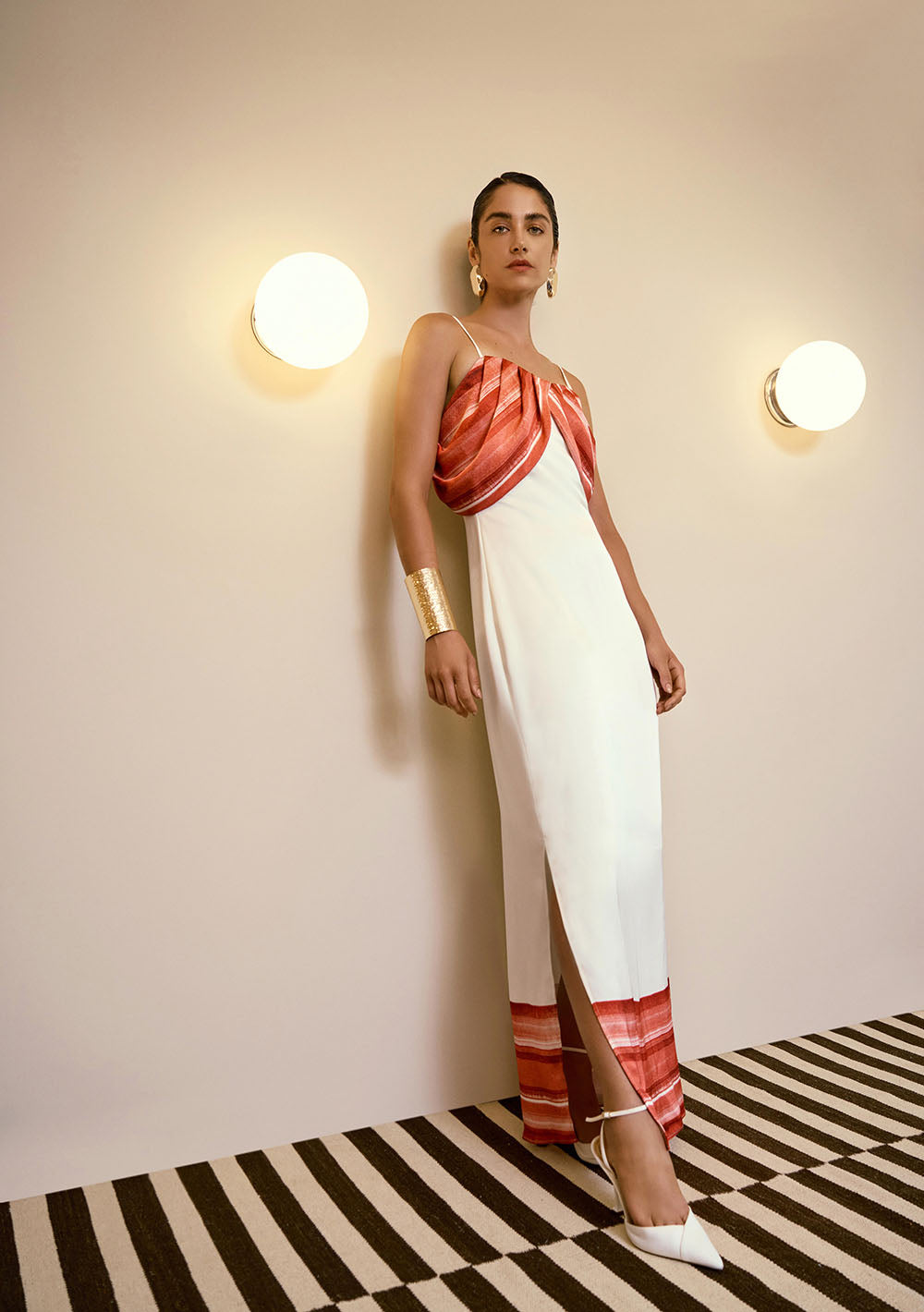 Vestido Largo Suelto Escote Recto Con Tirantes