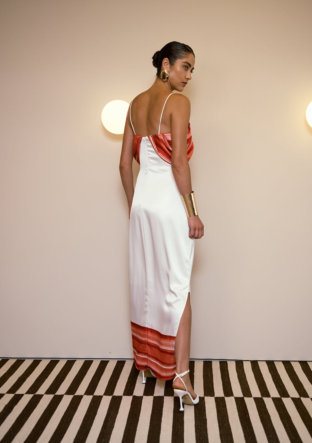 Vestido Largo Suelto Escote Recto Con Tirantes