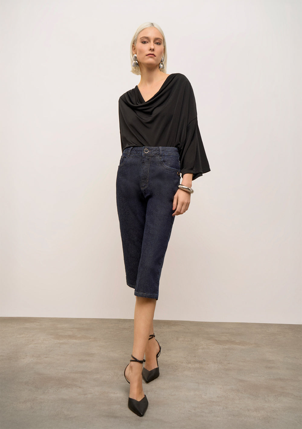 Pantalón Capri Tiro Alto