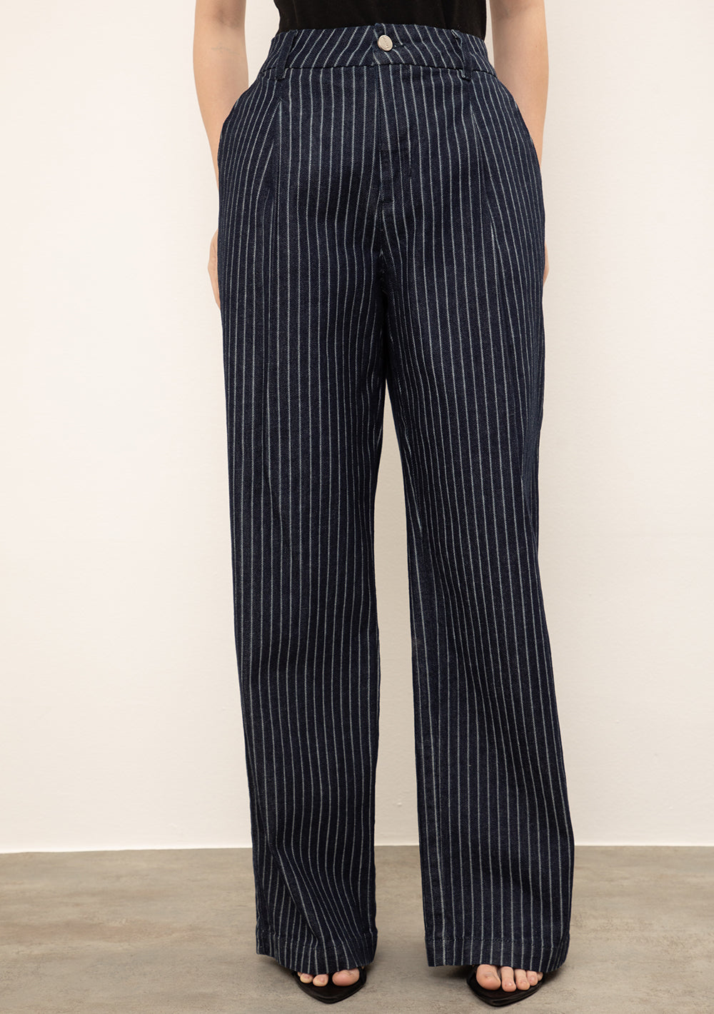 Pantalón Wide Tiro Medio