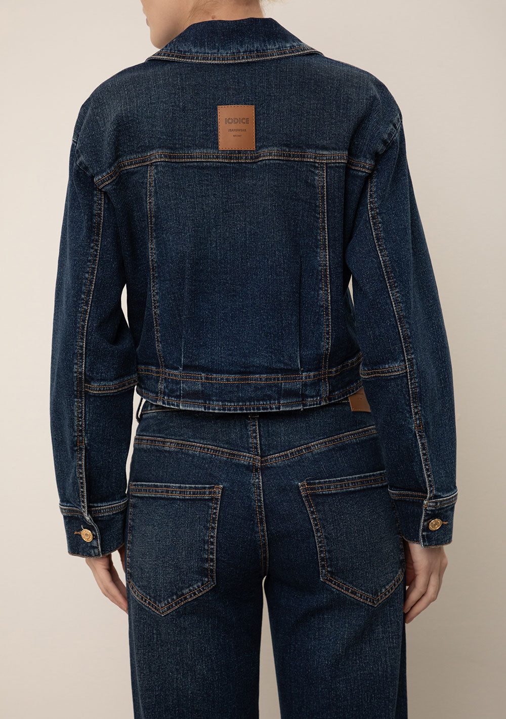 Jaqueta Jeans Suelta Mangas Largas