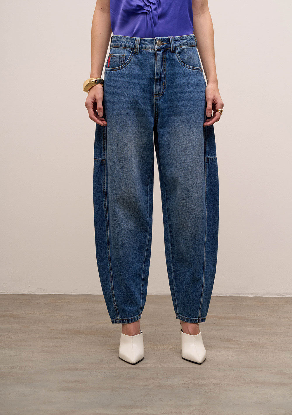 Jeans Carrot Tiro Alto