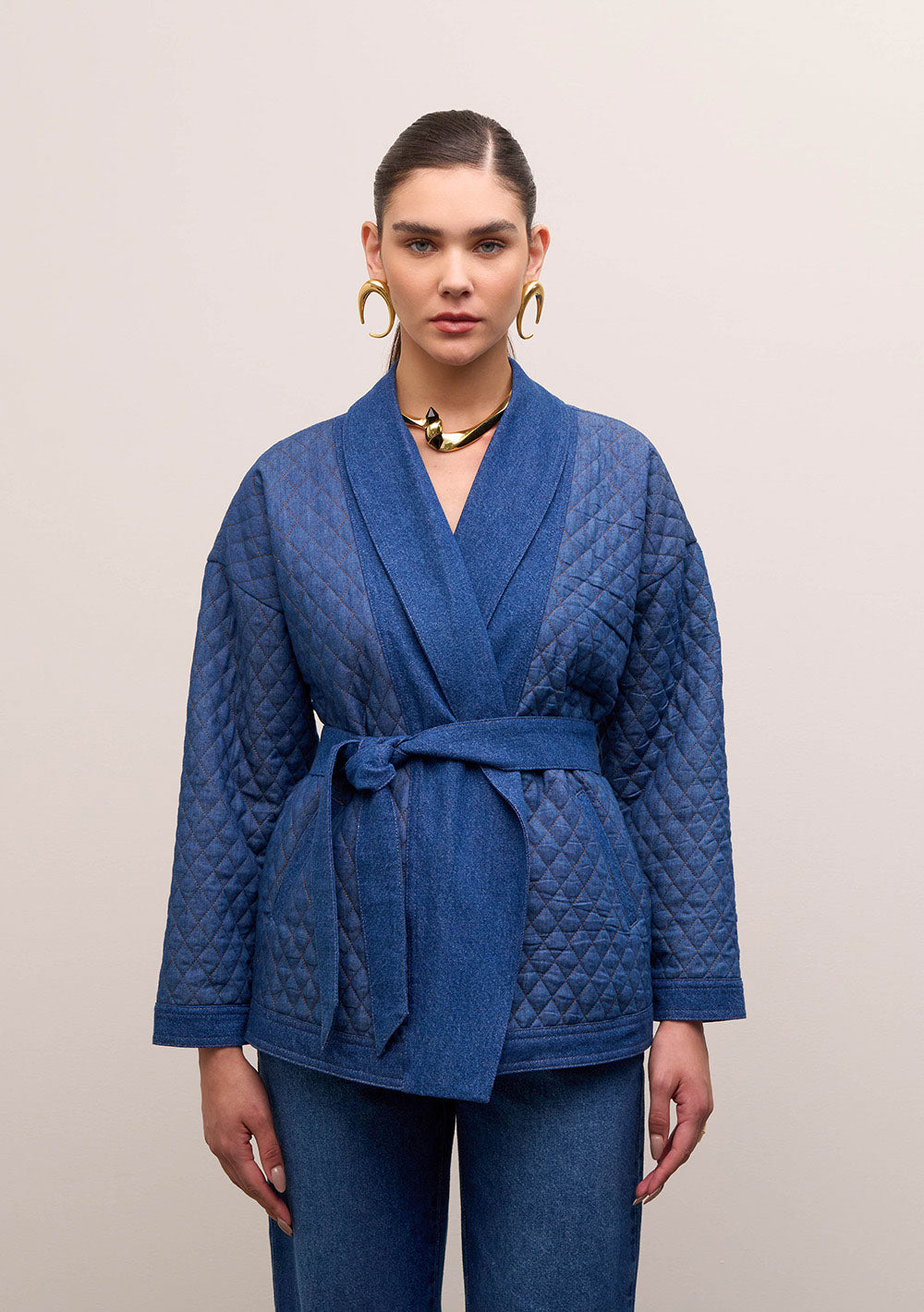 Chaqueta Suelta Mangas Largas