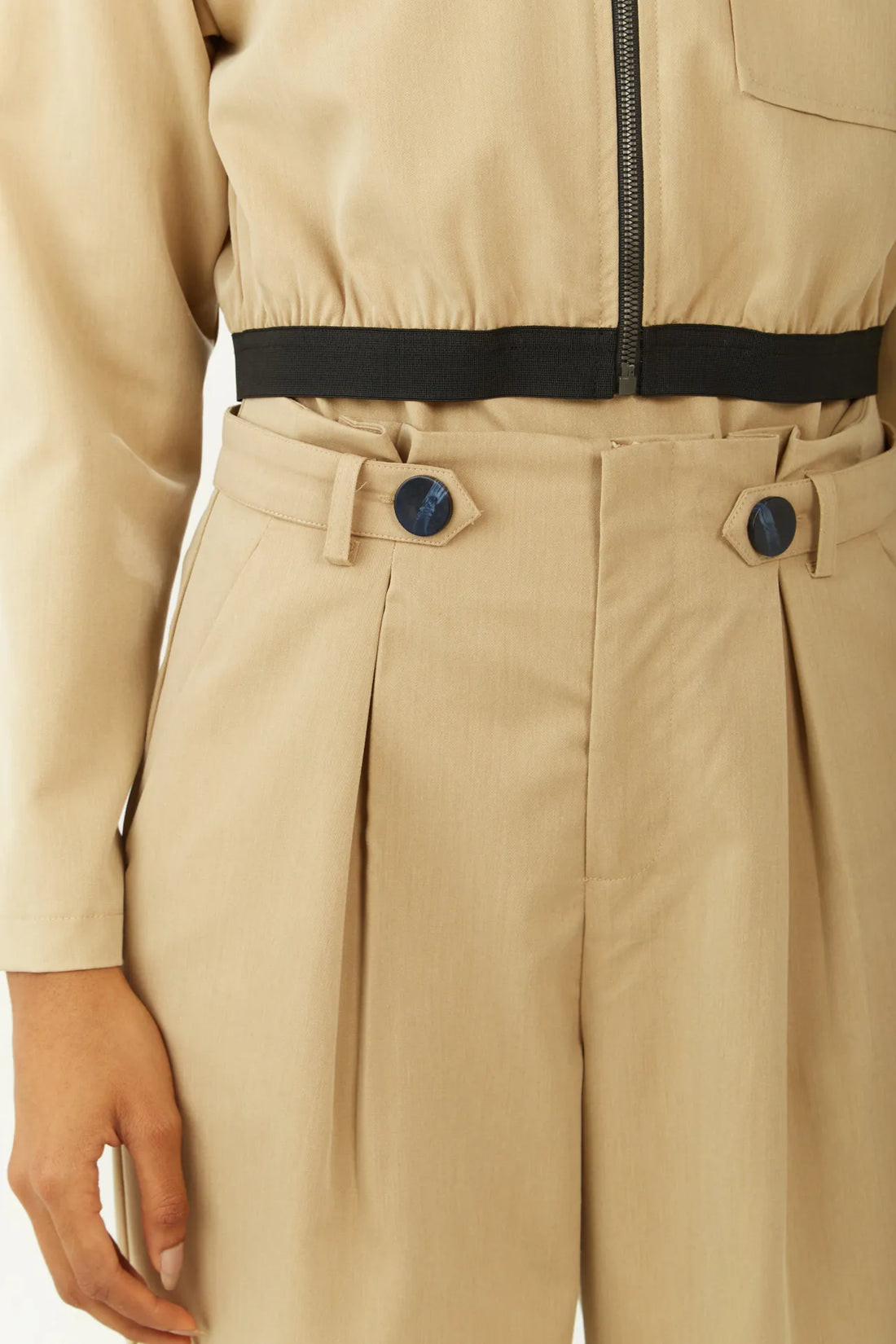 Pantalón Recto Tiro Alto