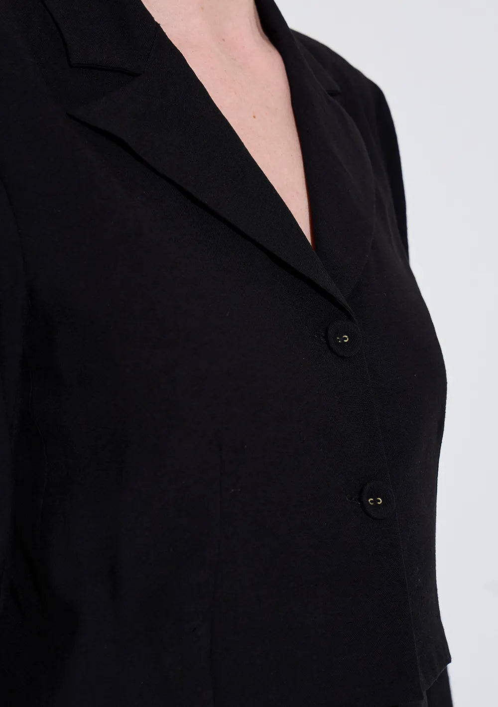 Blazer Ajustado Mangas Largas
