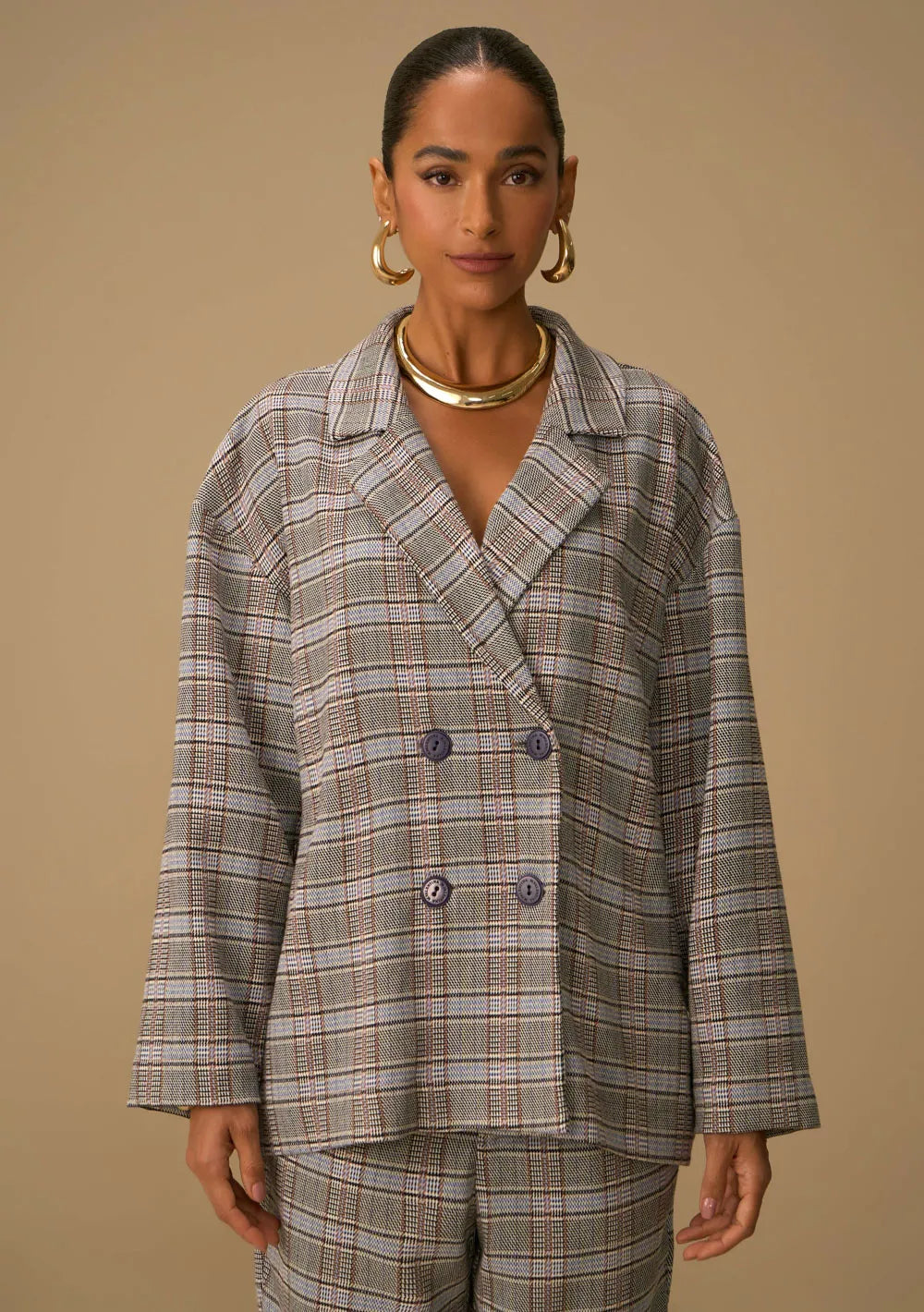 Blazer Suelto Mangas Largas