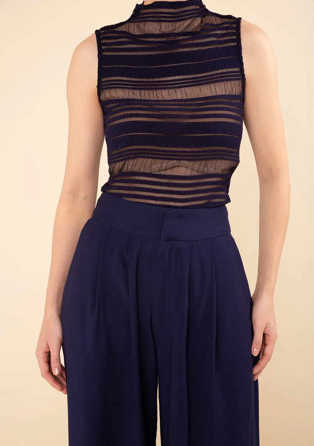 Body Cuello Alto Sin Mangas
