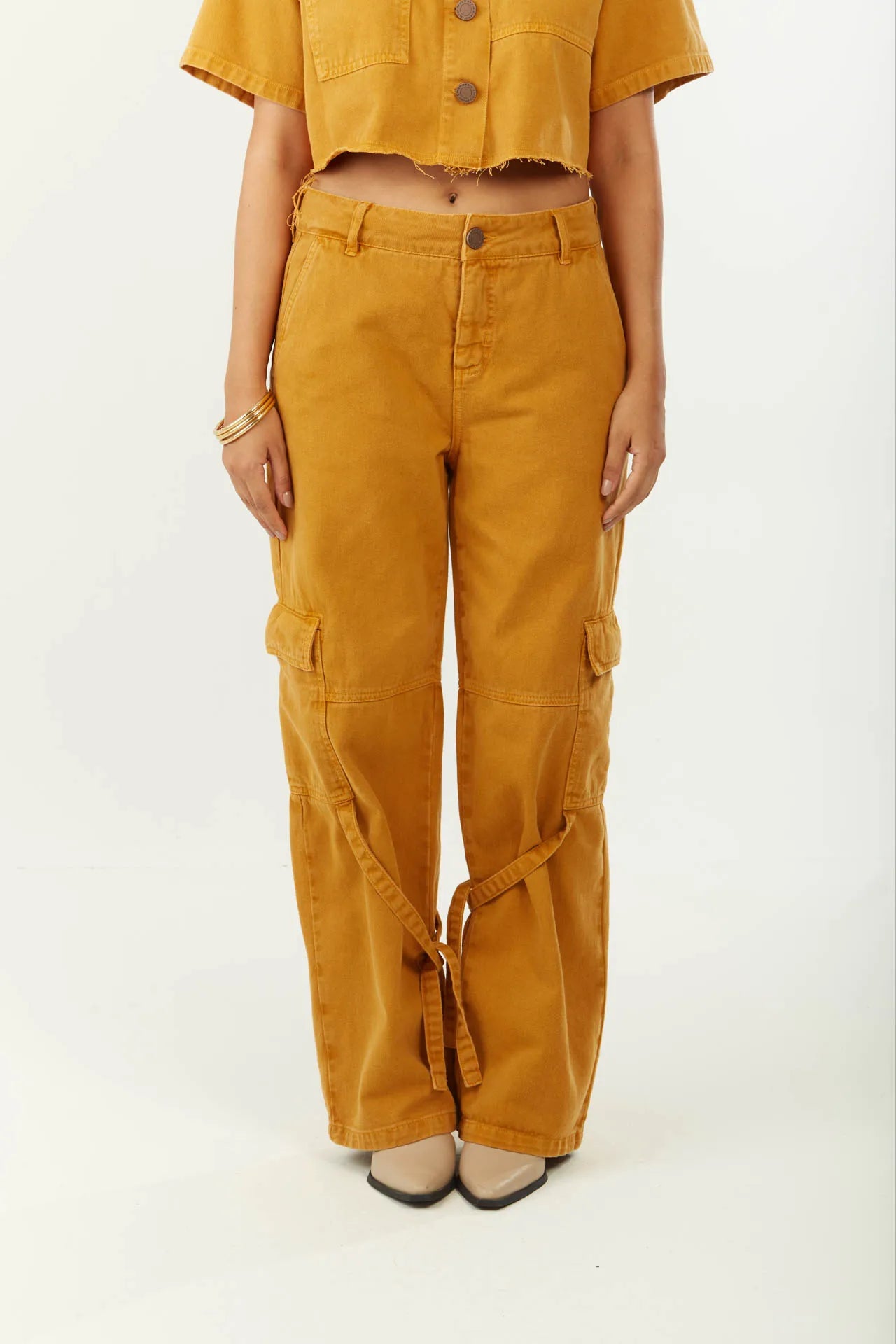 Pantalón Recto Tiro Alto