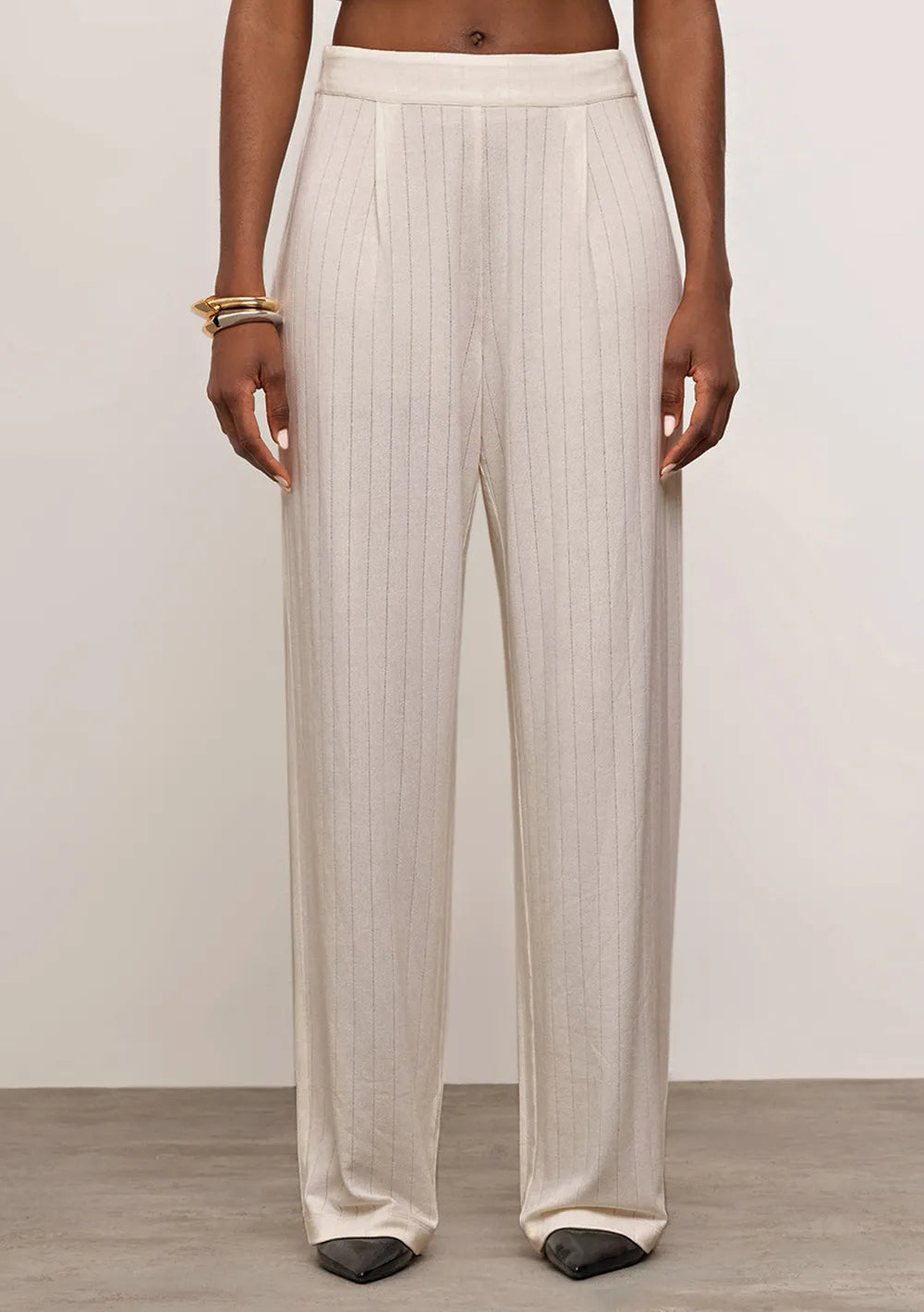 Pantalón Recto Tiro Alto