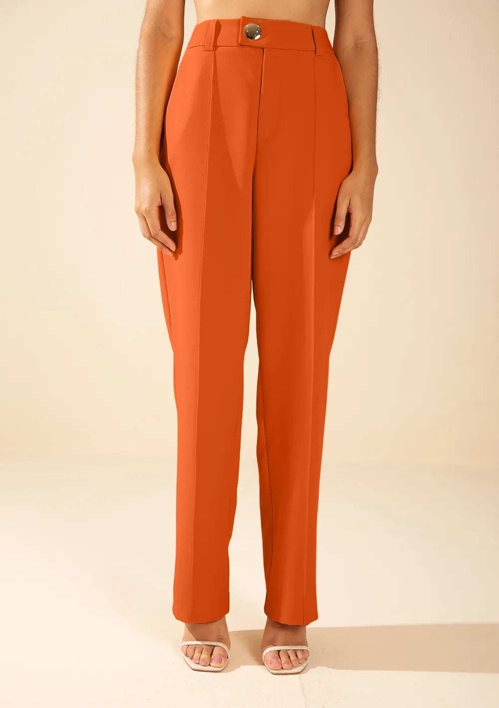 Pantalón Recto Tiro Alto