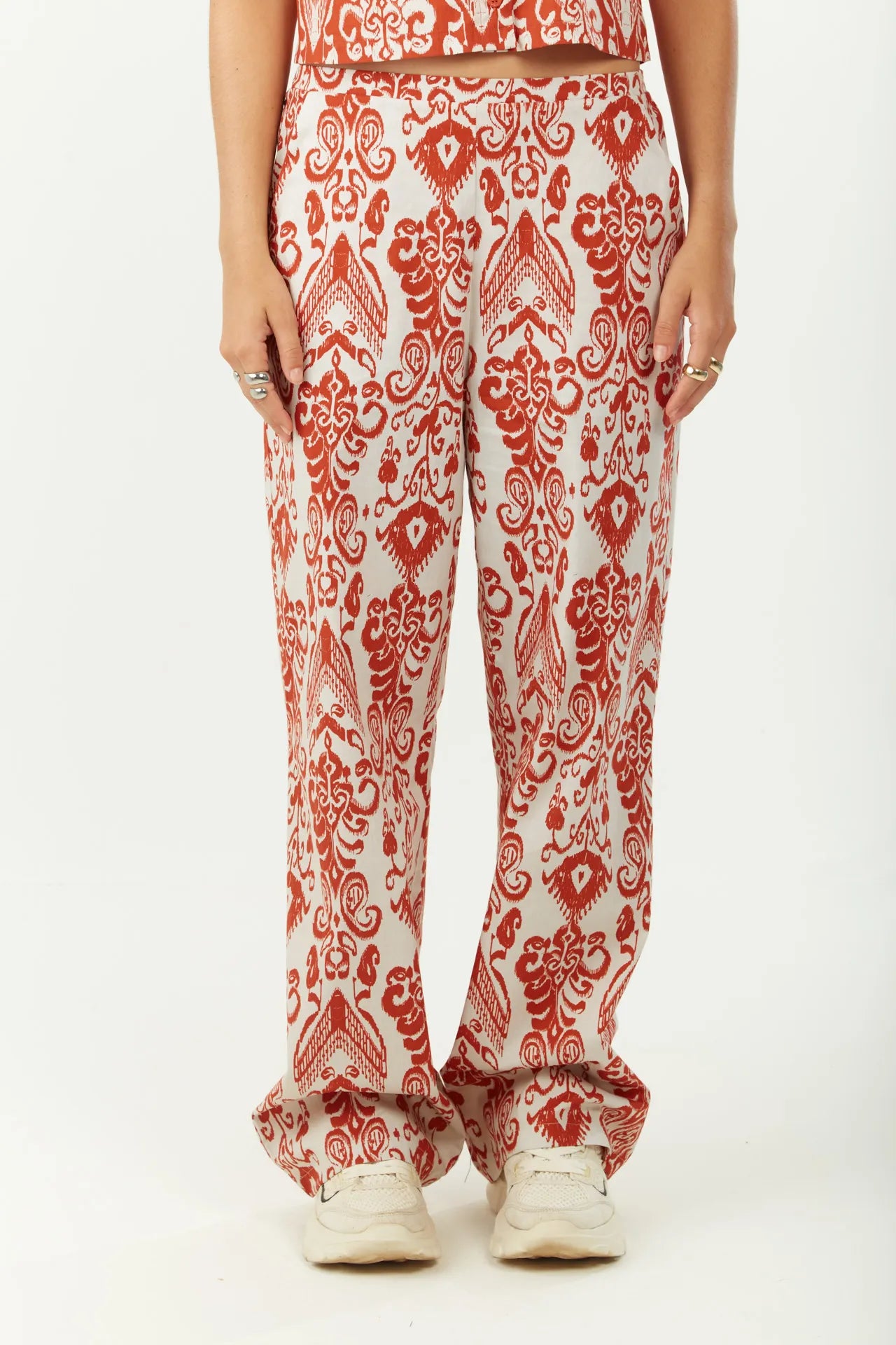 Pantalón Recto Tiro Alto