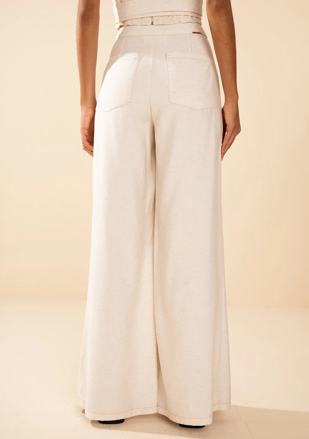 Pantalón Recto Tiro Alto