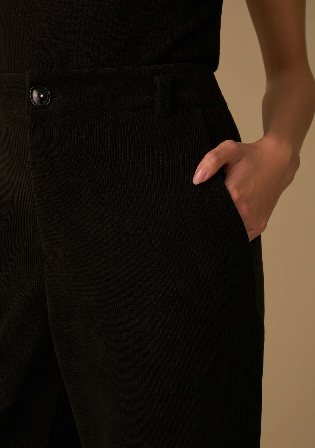 Pantalón Recto Tiro Alto