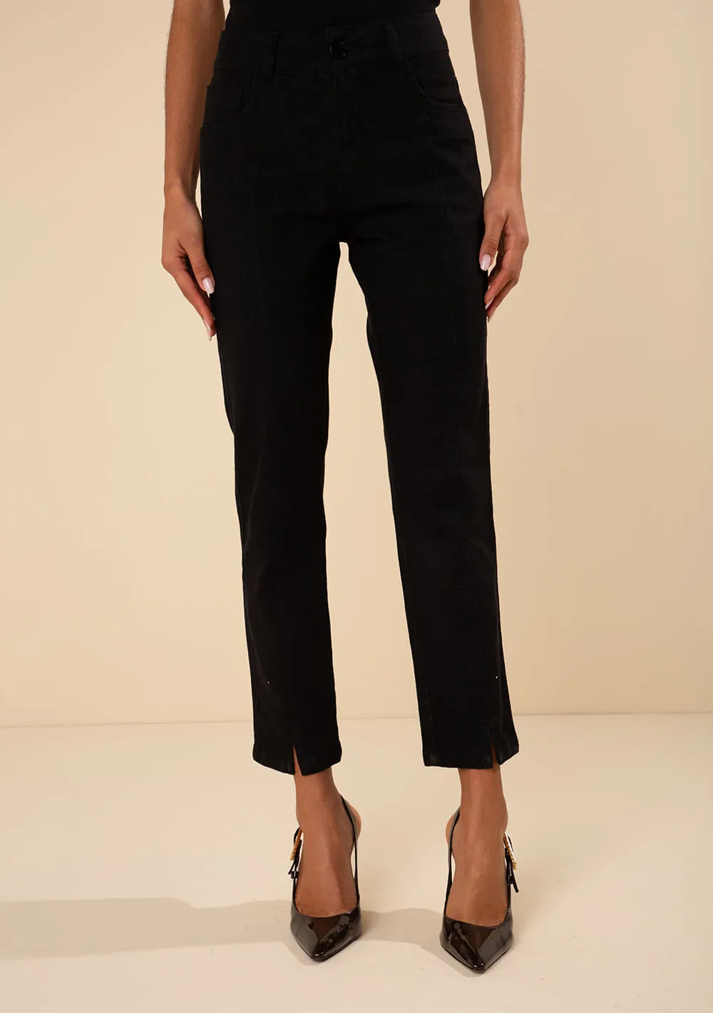 Pantalón Skinny Tiro Medio