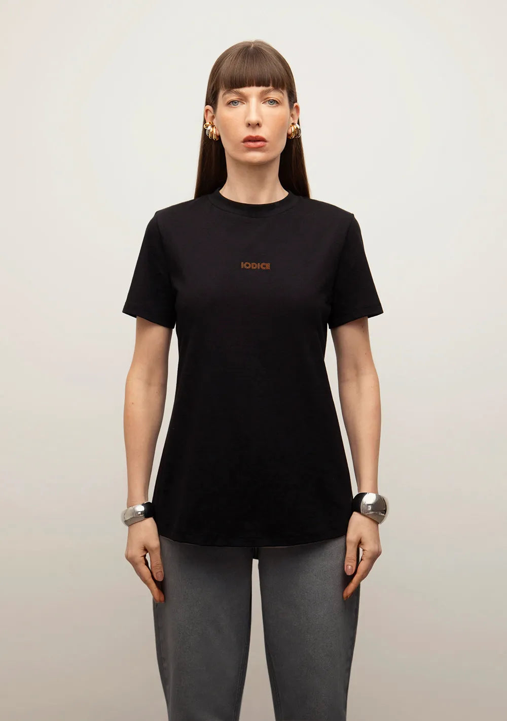 T-shirt Suelta Escote Canoa Mangas Cortas