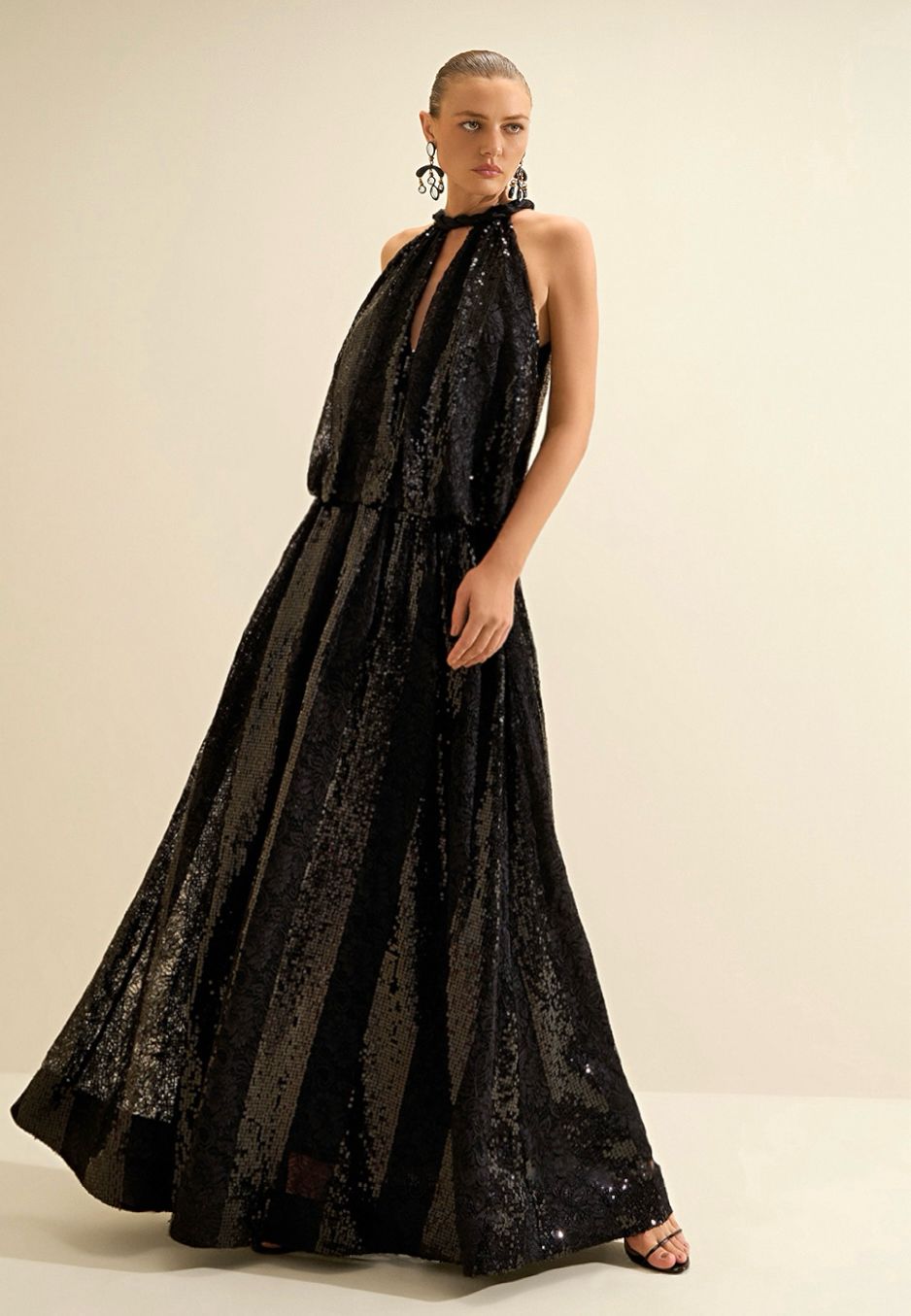Vestido Largo Suelto Sisa Francesa Sin Mangas