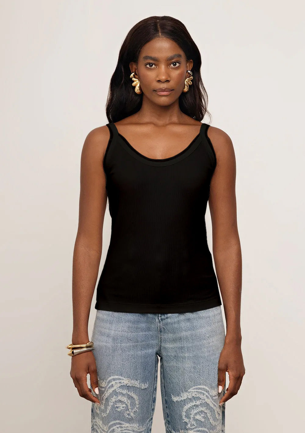 Camisilla Ajustada Escote Redondo