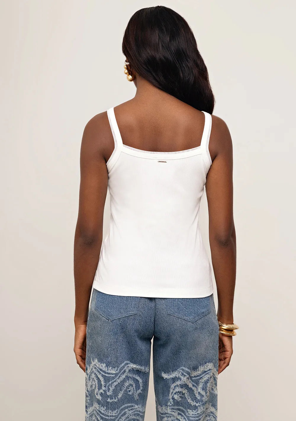 Camisilla Ajustada Escote Redondo