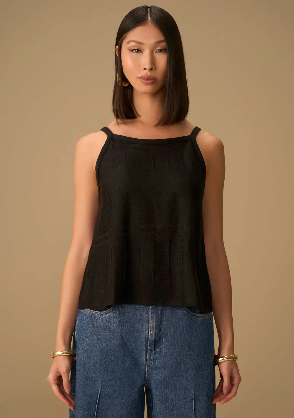 Camisilla Suelta Escote Cuadrado Cropped